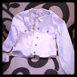 White jean jacket